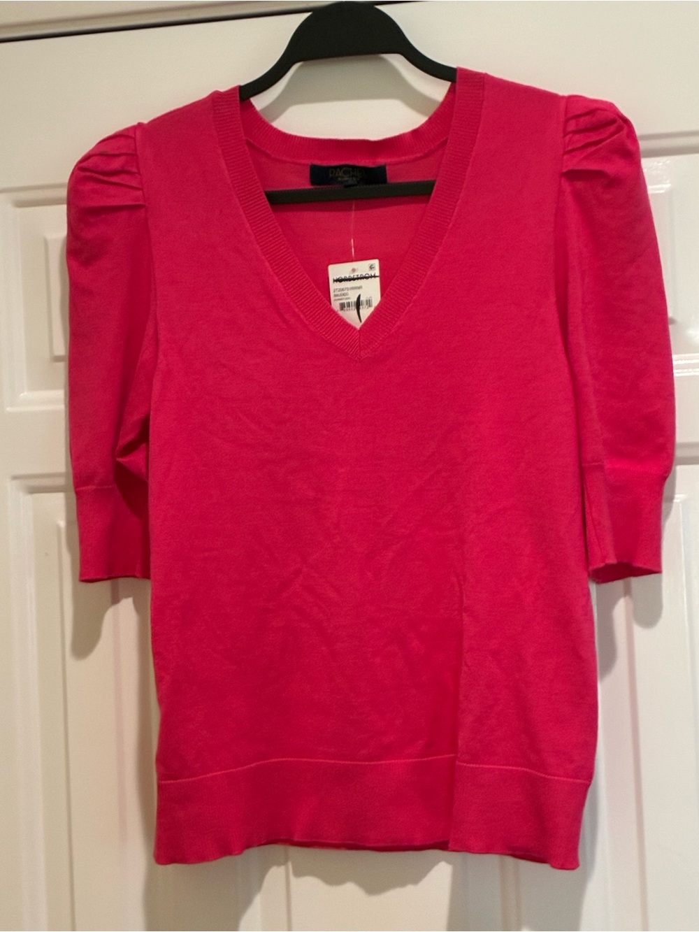 Rachel Roy Bright Pink V-Neck sweater